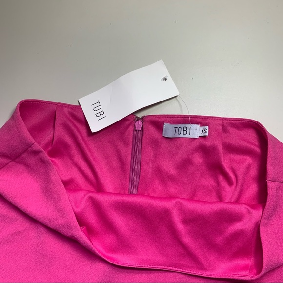 NWT TOBI Pink Mini Skirt Women’s XS - Picture 3 of 8